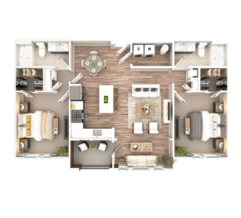 Mayfair Apartments' Unit B1-S Floorplan