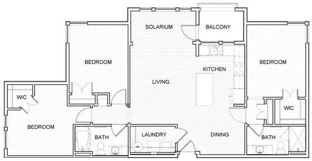 Mayfair Apartments' Unit C2-S Floorplan